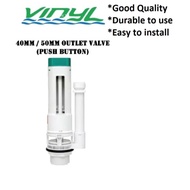 Low Level Cistern PUSH BUTTON Toilet Drain flush Valve/Toilet Pump - FOR CERAMIC CISTERN PUSH BUTTON