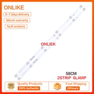 2ชิ้น/เซ็ตสำหรับ TCL แถบไฟแบล็คไลท์ LED L32P1A 32นิ้ว32D2900 32HR330M06A8 32HR330M06A5 4C-LB3206-HR0