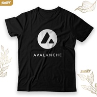 Avalanche AVAX blockchain crypto Artic White T-SHIRT DISTRO BAJU TSHIRT