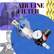 Spray Gun Air Line Filter adapter 1/4 Work On Air Compressor Tools CARLOUR