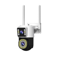 【COD】Dual ip camera 2IN1 5MP กล้องวงจรปิด wifi 2กล้อง IP โทรสองทาง กันน้ํา มองเห็นกลางคืน สี ติดตามม
