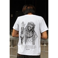 Baldwin religious art print T-shirt trendy retro dark street short-sleeved top