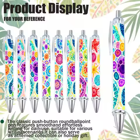 8pcs/10pcs Bacterial Cell Series Ballpoint Pen Cell Division Theme Signature Pen School Company Hosp