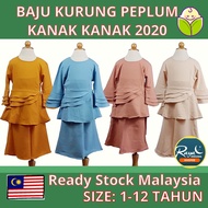 Baju Raya KanakKanak Perempuan 2020 - Baju Kurung Peplum Budak / Kanakkanak - FR720