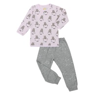 Baa Baa Sheepz Pyjamas Set Big Sheepz Pink + Big Moon & Sheepz Grey