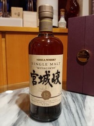 宮城峽 Miyagikyo 15 yo Single Malt Whisky 700ml