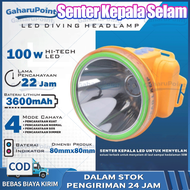 Senter Kepala Selam Kawachi 100W 100 Watt Hi Tech Led Super Terang dengan Baterai 3600mAh/Senter Kep