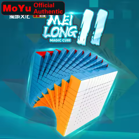 MoYu MFJS MeiLong 11 11x11Magic Speed Cube Stickerless Professional Fidget Toys Meilong 11x11 Cubo M