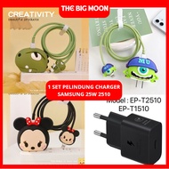 1set 25w Samsung Set 4 PCS Cable & Charger Head Protective Cover Package For 25w Charger 25w Samsung