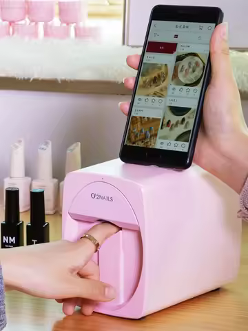 O2NAILS Mobile Nail Printing Equipment - Innovative 3D Digital Technology Suitable For Professional 