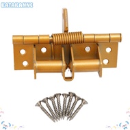 KATAKANNE Self Closing Door Hinge, yellow Automatic Closing Spring Loaded Hinge, Multifunctional 4 I