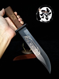 มีดครบรอบ 60 ปี ทัพอากาศจีน หน้าเก็บสะสม 8cr13mov (กล่องเก็บสภาพไม่สมบูรณ์)