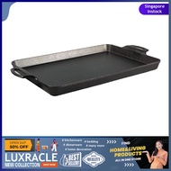 [sgstock] Lodge BW15BP 15.5 x 10.5 Inch Seasoned Cast Iron Baking Pan, 15.5x10.5 inch, Black