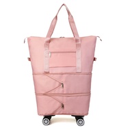 Large Capacity Pull Rod Bag Pull Rod Bag Duffel Bag Roller Slip Bag Wheel Bag Womens Bag Mens Bag Wa