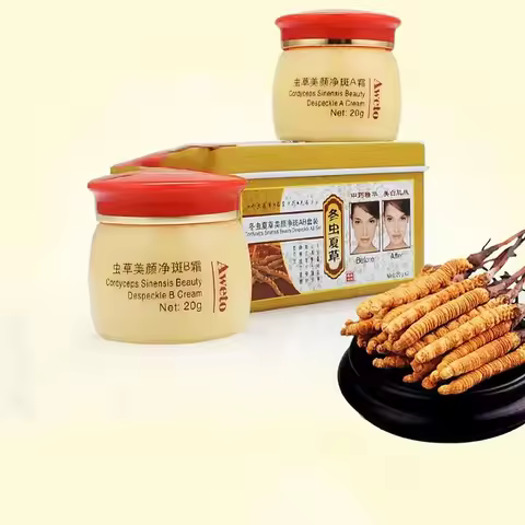 Original Chinese Aweto Whitening Anti-Acne Day Night Cream Set Melasma Dark Age Spots Freckle Remove