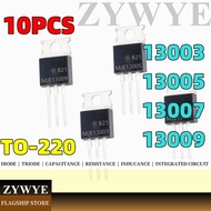 10pcs MJE13003 MJE13005 MJE13007 D13009 TO220 Crystal Tube Power Triode 13003 13005 13007 13009 Trio