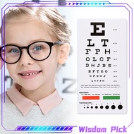 Pocket Snellen Eye Chart Portable Visual Testing Eye Chart Kids Vision Schedule PVC No Fading