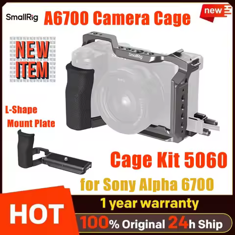SmallRig A6700 Camera Cage HawkLock Quick Release Cage Kit for Sony Alpha 6700 with Cable Clamp Arca