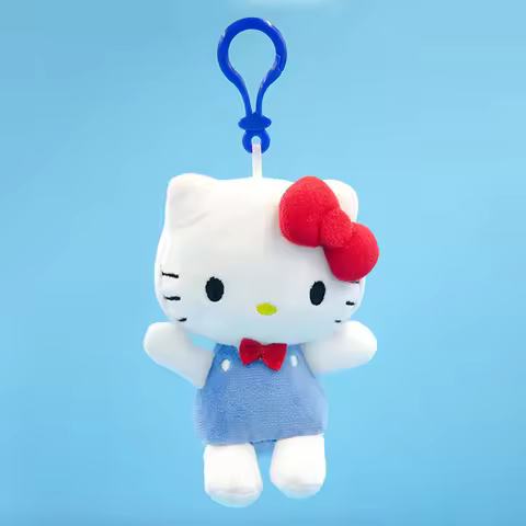 New Sanrio Plush Toys Small Pendant Hello Kitty 50th Anniversary Plush Dolls Cute Fashion Boutique D