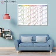 Wishlistforyou 2026 New Yearly Daily Schedule Planner Sheet Calendar Wall 365 Day Plan Annual Hangin