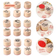 PEONYTWO 6pcs/set Blessing Greeting Words Art Craft Fashion Thank You Happy Birthday Painting Drawin