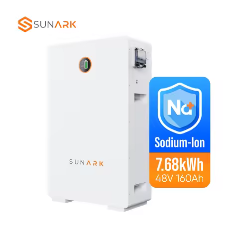 Sunark Sodium Ion Battery 48V 160Ah 7.68kWh Powerwall Home Energy Storage Na Ion Batteries 9000 Cycl