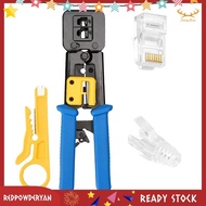 [Stock] 1Set Wire Stripper Extruded Crimping Net Wire Pliers Set Tool Steel + PP