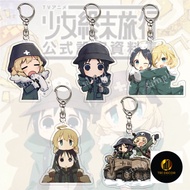 Anime Girls Last Tour, Shoujo Shuumatsu Ryokou keychain Kawaii Chito And Yuri character cute decorat