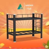 Thickened Full Steel Double Decker Bed Iron Double Deck Bed Frame Heavy Duty Bunk Bed Dormitory Kid