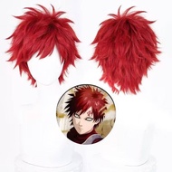 Naruto Gaara Cosplay Wig Red Anti-Curling Short zmjJ