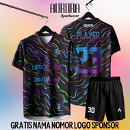 [Abstrack Color Edition] Jersey Futsal Custom Free Nama Nomor Murah Keren Terbaru / Kostum Sepak Bol