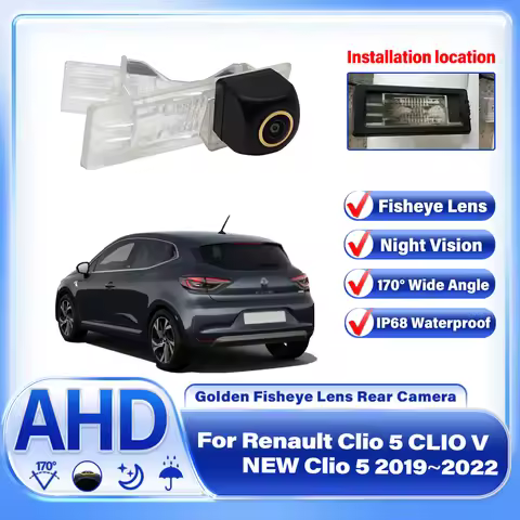 1080P 170° Rear View Camera For Renault Clio 5 CLIO V NEW Clio 5 2019~2022 AHD CCD Night Vision Reve