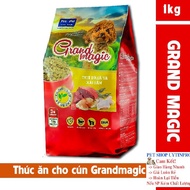 THỨC ĂN CAO CẤP CHO CHÓ Grand magic Dạng viên vị thịt bò gà và hải sảnTúi 1kg Xuất xứ Pro-Pet Việt N