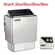 9kw 6kw 8kw 4.5kw 3kw Sauna Heater with External Sauna Controller Dry Steaming Equipment 220V 380V