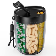 PULIV Large Supplement Organizer Bottle, Holds Plenty of Vitamins in 1 Monthly Pill Dispenser with A