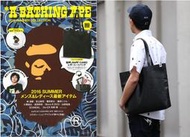 日本雜誌 A BATHING APE 附贈CAMO猿人黑迷彩皮質托特包 街頭潮牌 單肩包 購物袋 mook BAPE