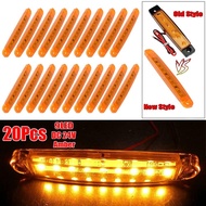 [BSL] 20pcs Set Amber 9LED Truck Lights Side Car Bus Marker Light Waterproof 24V