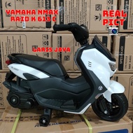 motoran aki anak nmax pmb k613c motor mainan anak pakai aki di cas new