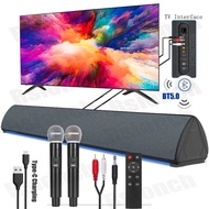 Customer Favorite Karaoke Bluetooth Wireless Mic Speaker Tv Soundbar With Microphone Fm Radio Mood L