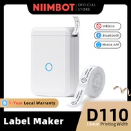 NIIMBOT D110 15mm Label Printer, Portable Sticker Printer Maker Machine with Label Paper, Wireless Bluetooth Mobile APP