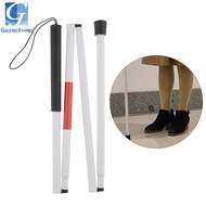 [Gazechimp] AntiSkid White Cane Aluminum Folding Cane for the Blind(fold down 4 section)