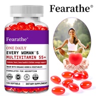 55+ Women's Advanced Multivitamin - Vitamin D3, Vitamin B12 - Heart & Bone Health Supplement & Immun