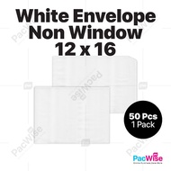 White Envelope/Sampul Surat Putih/Tiada-Tetingkap/Non-Window Envelope (12" x 16")-50'S