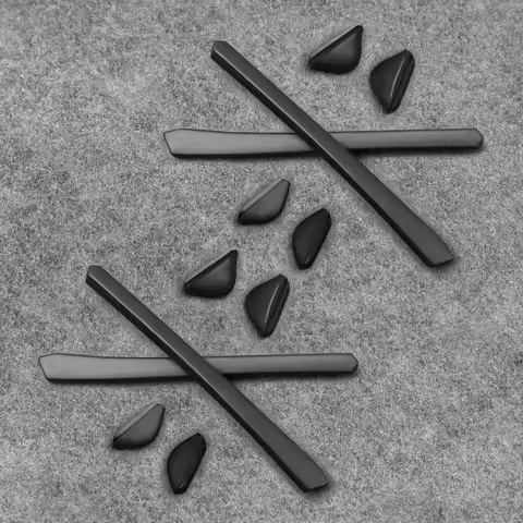Black Replacement Rubber Kit EarSocks Nose Pads for Oakley Crosslink Zero OX8076 Sunglasses Frame