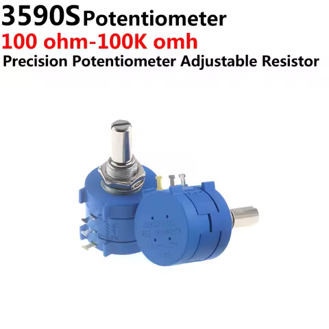 5PCS 3590 3590S 1K 2K 5K 10K 20K 50K 100K ohm Precision Potentiometer Adjustable Resistor 3590-2-102
