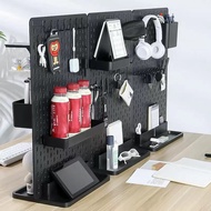 🇲🇾 Ready Stock Pegboard Wall Shelf Rack Table Room Decoration Accessories Key Holder Desk Organizer 