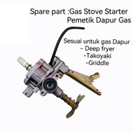 Spare Part Fire Starter Machine Takoyaki Spare Part Dapur Takoyaki Pemetik Auto Deep Fryer Gas