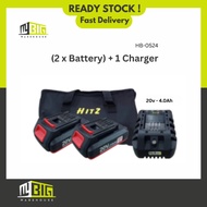 HITZ HB-0524 CHARGER & 2 X BATTERY SET (20V-4.0Ah)