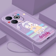 infinix Smart 8 Pro smart8 X6525 X6525D X6525B StellaLou Casing Liquid Phone Case Candy Color Soft C