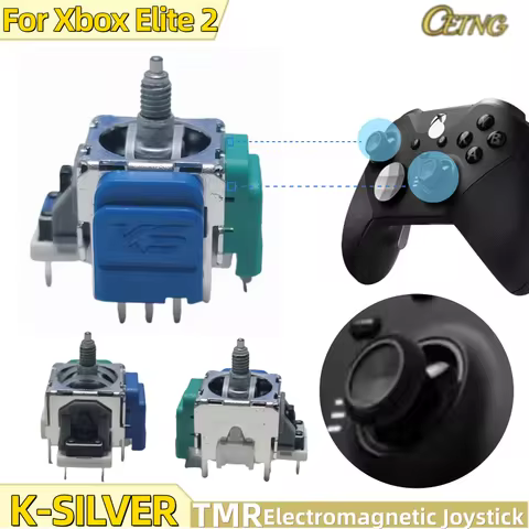 2pcs K-SILVER TMR For Xbox Elite 2 TMR Electromagnetic Joystick Gamepad 3D Analog Thumb Stick Contro